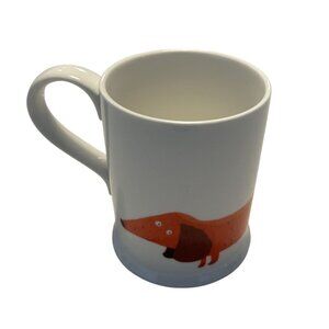 Fenella Smith Dachshund Dog Illustration Porcelain Mug 4.5" Tall 3.5" Wide